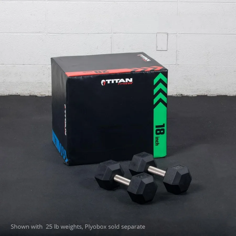 Pair Free Weights, Black Rubber Coated Hex Dumbbell, Straight Stainless Steel Handle, Strength Training, Full Body Workout