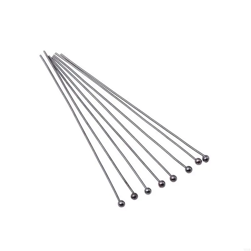 200 Stcs Head Pins Metallkugel Kopfstifte Schmuckstifte Straight Pins Y08E – Detail 8