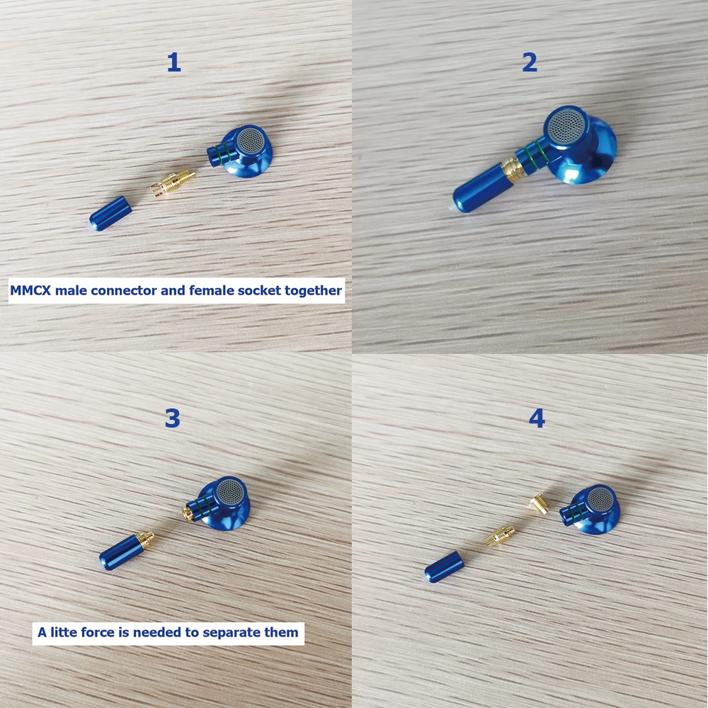 Qigom mx500 15.4mm mmcx destacável diy fones