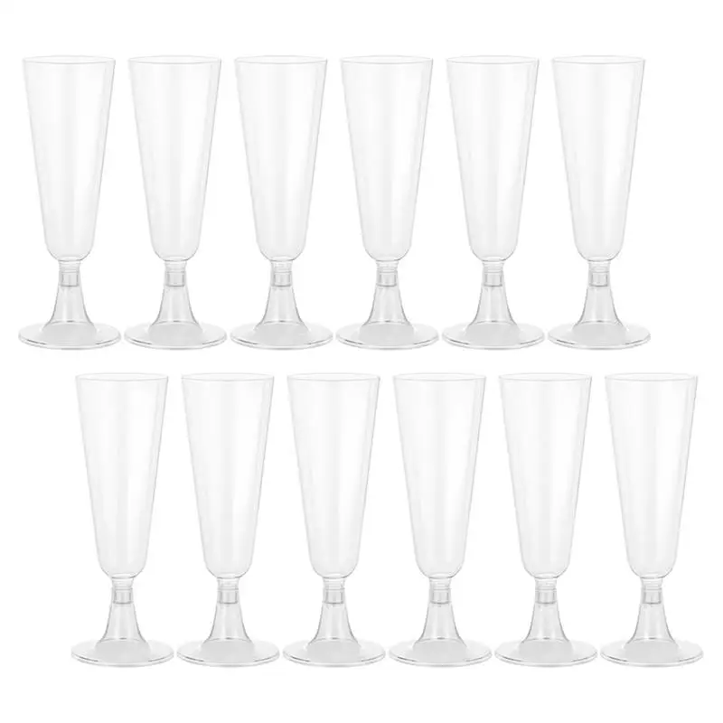 24PcsPlasticWineGlassPlasticChampagneFlutesPlasticCup