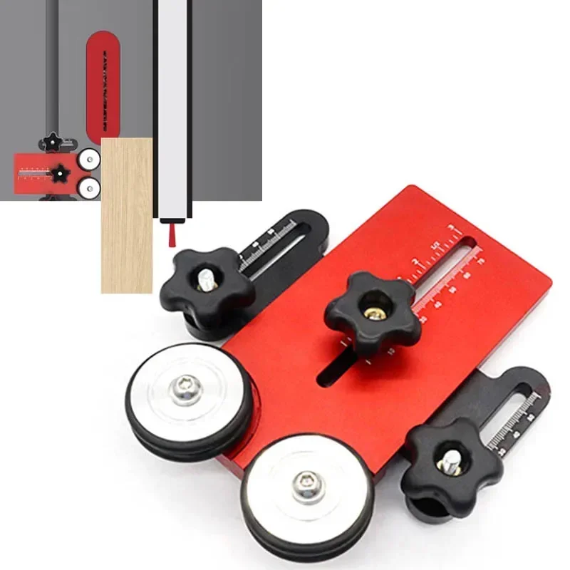 

Table Saw Jig Thin Rip Jig Woodworking Feather Board for Making Repetitive Narrow Strip Cuts For Router Tables