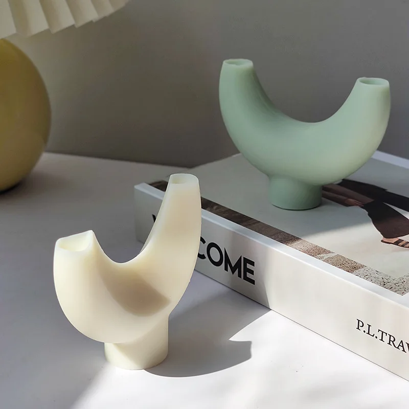 

3D геометрическая силиконовая форма для свечи, силиконовая форма для рога носорога, свечи, филе, украшение для дома, силиконовая форма для смолы