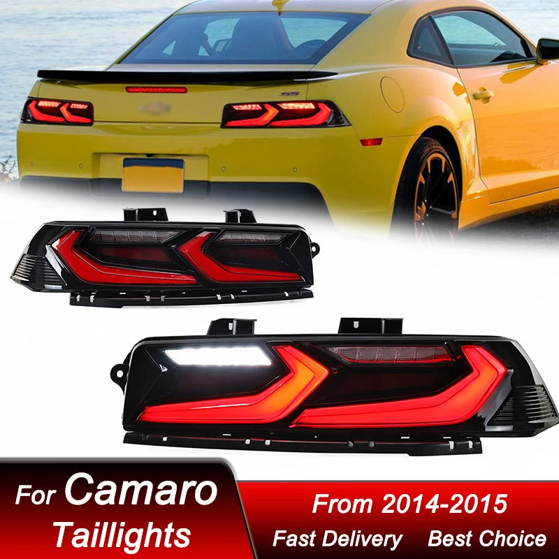 

Car Tail Lights For Chevrolet Camaro C8 2014-2015 new style full LED Dynamic Turn Signal Light Tail Lamp Assembly