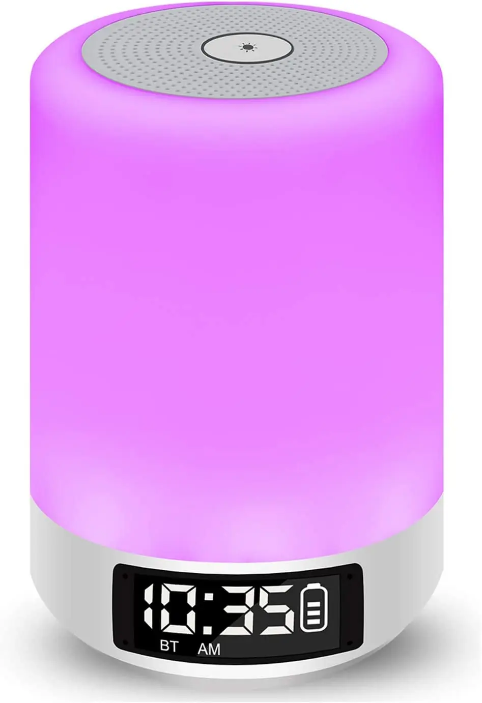 

7 color Night Light Bluetooth Speaker Touch Sensor Bedside RGB Lamp Alarm Clock Hands Free Call Gifts Warm White Light Decor