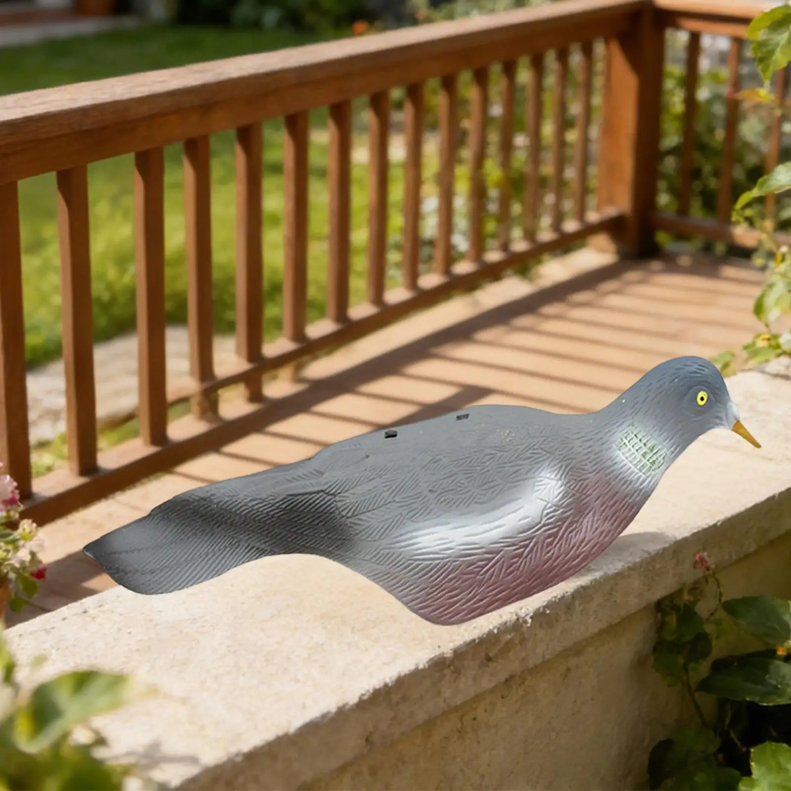 Leurre colombe réaliste pour jardin - Épouvantail oiseaux durable pour chasse et décoration extérieure
