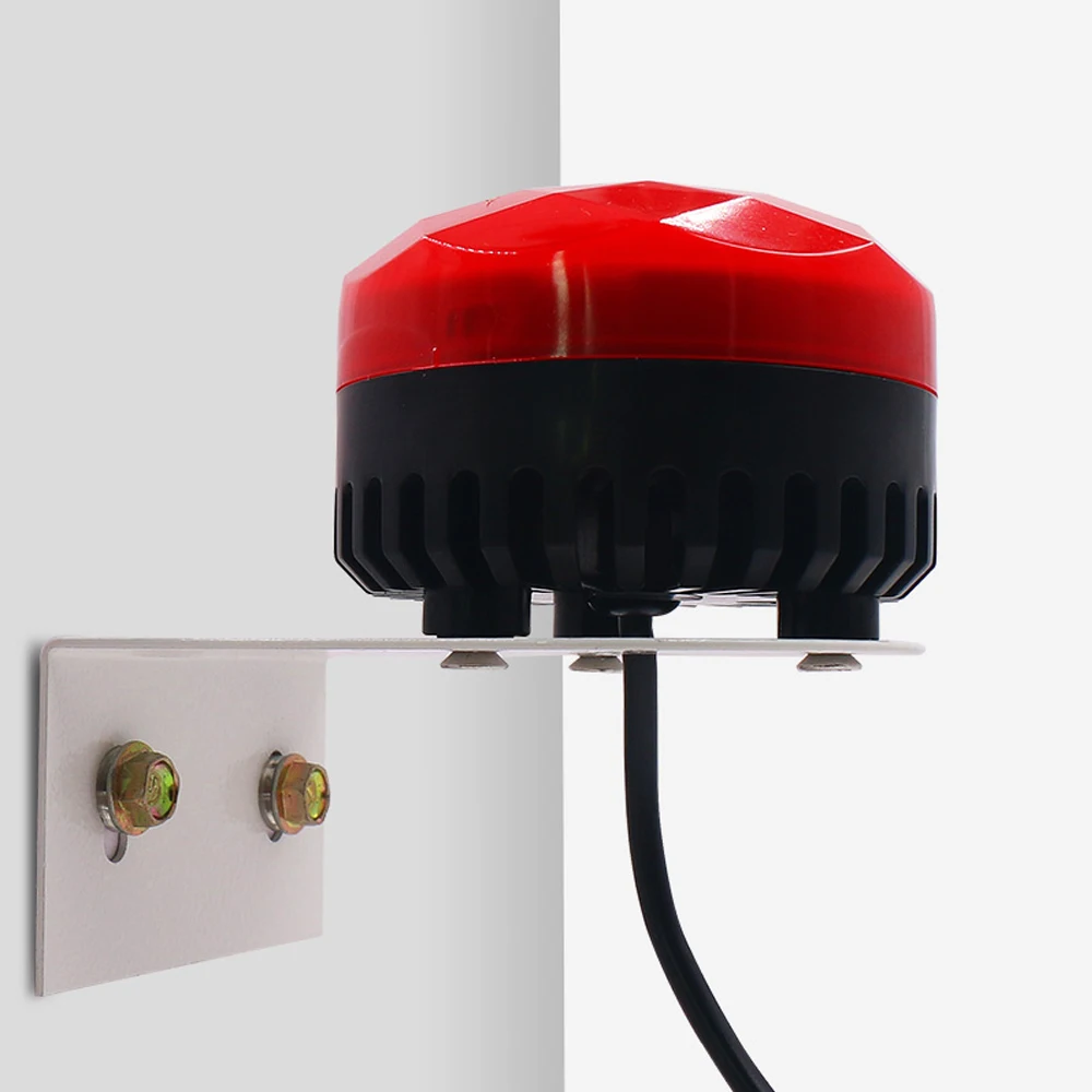 Mini Truck Alarm Lamp Led Warning Signal Light Gate Opener Garage Door Light Strobe Alarm Siren 12V 24V with 120db Chord