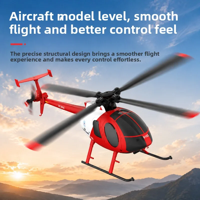 RC ERA C184 RC 헬리콥터 2.4G 6축 자이로스코프 4채널 고도 유지 광학 흐름 원격 조종 헬리콥터 장난감 (어린이 및 성인용)