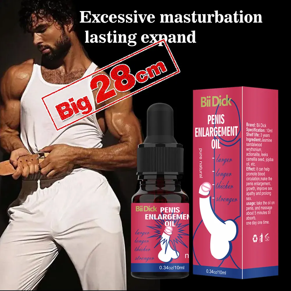 

Penis Permanent Thickening, Growth Enlargement Massage Men's Cock Erection Lubricant Lncrease XXL Plant Extracts Massage Oil