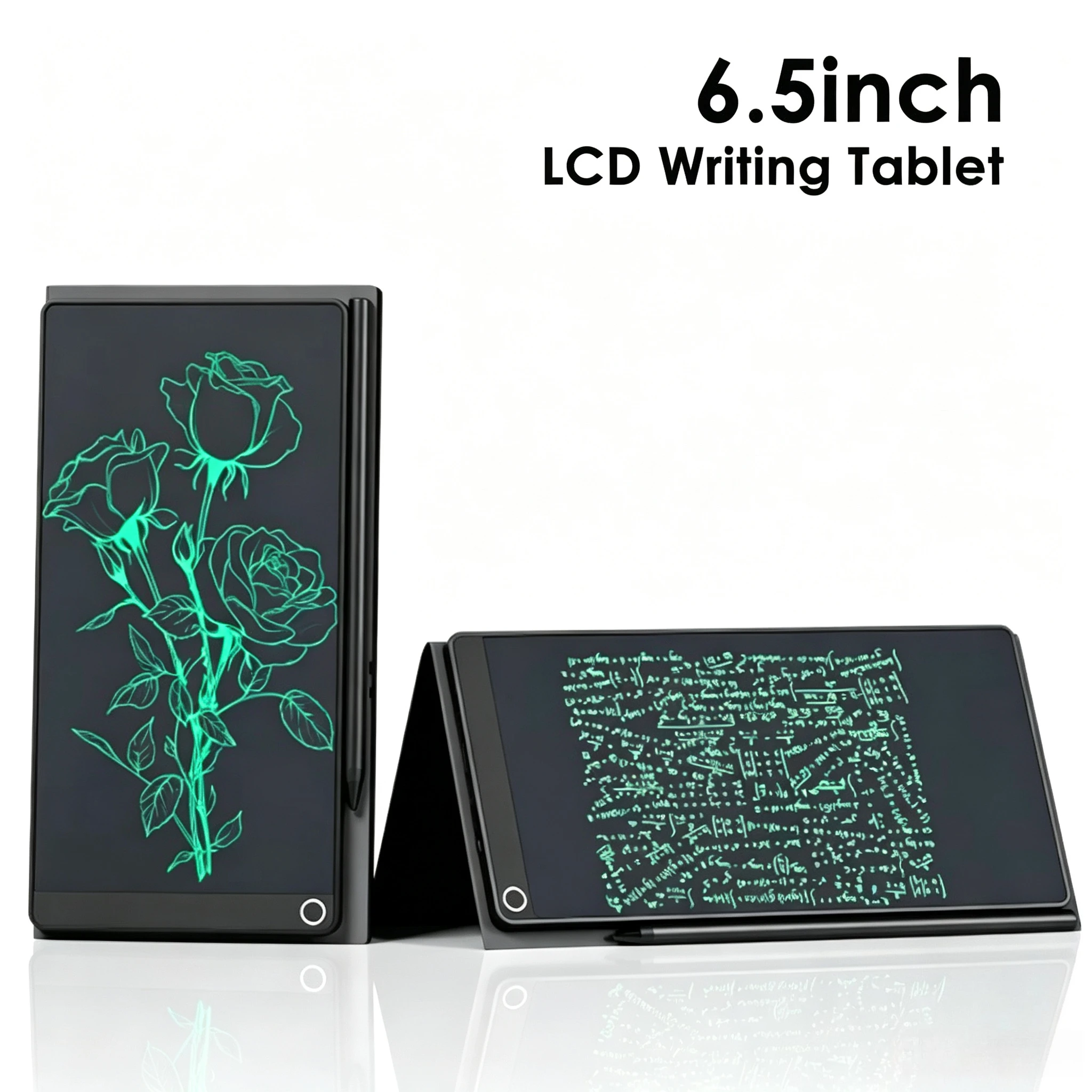 Tablet LCD per Scrittura a Schermo Intero, Blocco Note Digitale Portatile e Cancellabile da 6,5 Pollici per Prendere Appunti e Disegnare