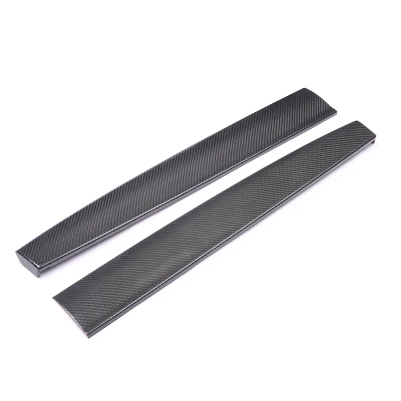 

Настоящее углеродное волокно для Tesla Model 3 Y клейкая крышка приборной панели 3K 240G ручная работа сухая карбоновая отделка двери модификация украшения автомобиля