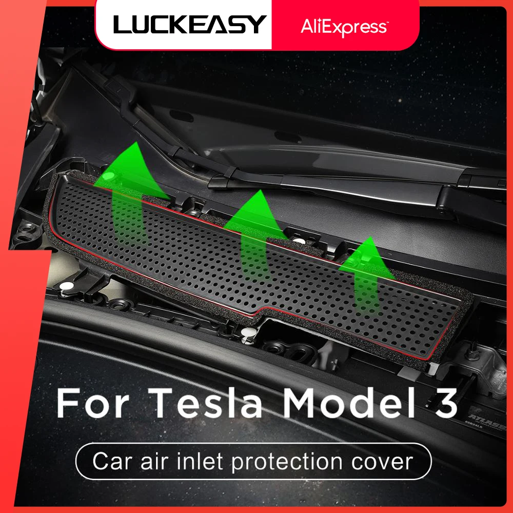 For Tesla Model 3 20172020 Car Air Inlet Protect Cover Intake Engine