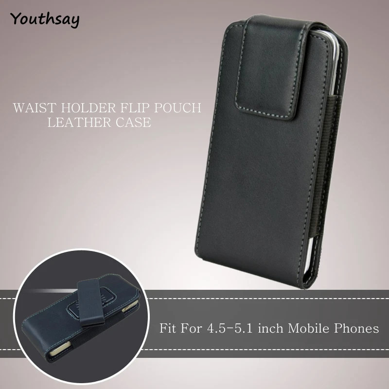 Leather Belt Clip Phone Holster and Case (5-6.7)