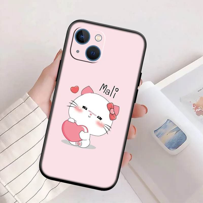 Adorable Cat Cartoon Phone Case - Whimsical Feline Design Protector