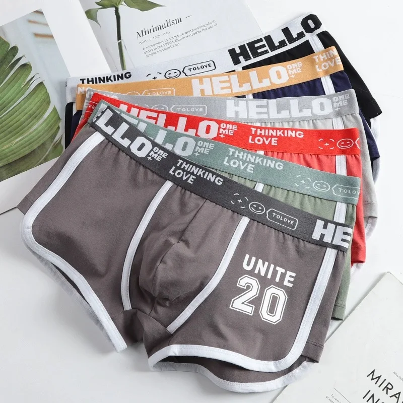 3pcs Men's Underwear Boxer Shorts Sexy Panties Cotton Boxers Sports comfort Man Underpants Male Shorts Homme U Convex Lingerie