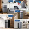 Mini Fridge with Freezer, 2.9 Cu.Ft Small Fridge, Energy Saving, Low Noise,7 Adjustable Thermostat, Double Door  Refrigerator 5