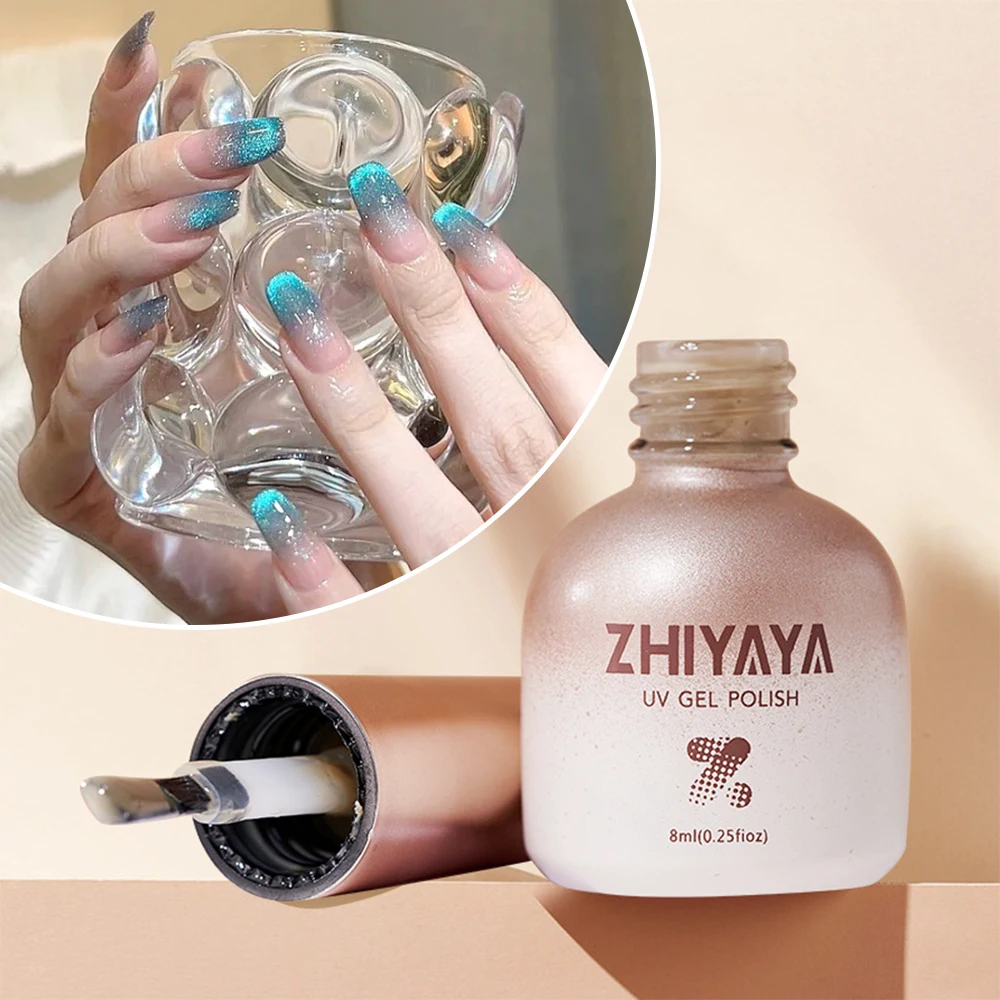 9D flash cat gel magnetic de unghii holografic semi-permanent reflexie dinamica flash sapun flash lac de unghii_voghion.com