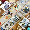 2m/Roll Matte Butterfly Specimen PET Tape 3D Crystal Ink Decorative Masking Tape Stickers For Diary Sticker Scrapbooking Journal 1