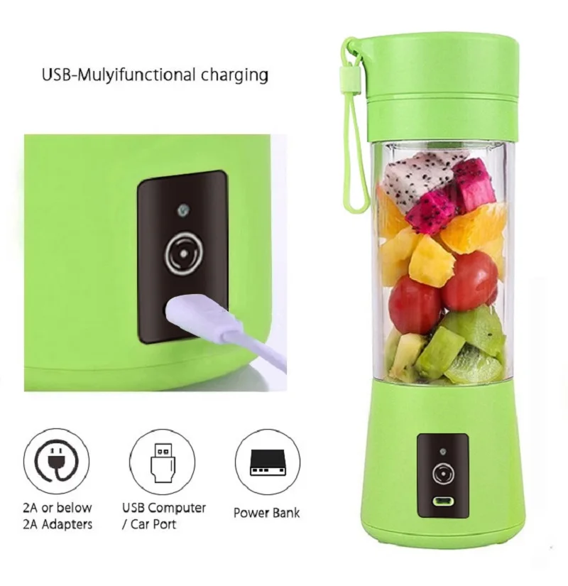 Portable Juicer Blender Mobile Bottle Botella Batidora Licuadora USB  Portatil Frullatore Juice Squeezer Maker Extractor Machine