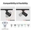 Set Led Track Lights Gu10 Replacement Track Lighting Ceiling Rail Spot Lights 5W Rail Lighting Clothing Store Shop Home 110-220V 4