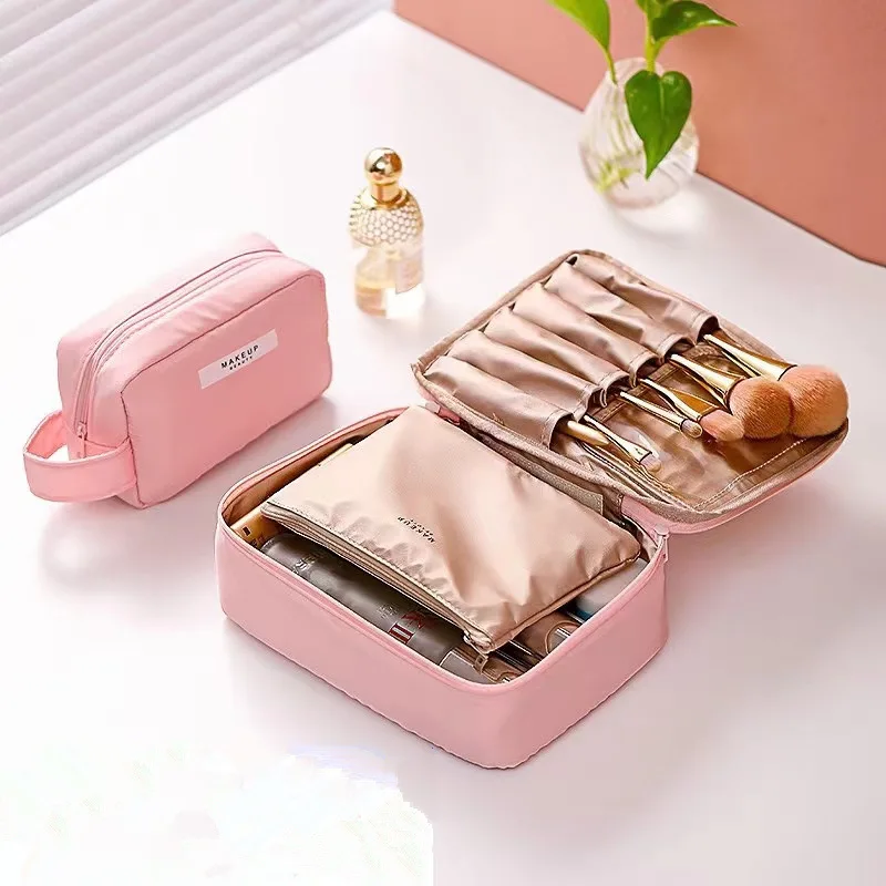 New Women's Portable Travel Cosmetics Storage Bag with Large Capacity Waterproof Girl Makeup Bag Women's Washing Bag organizer 2