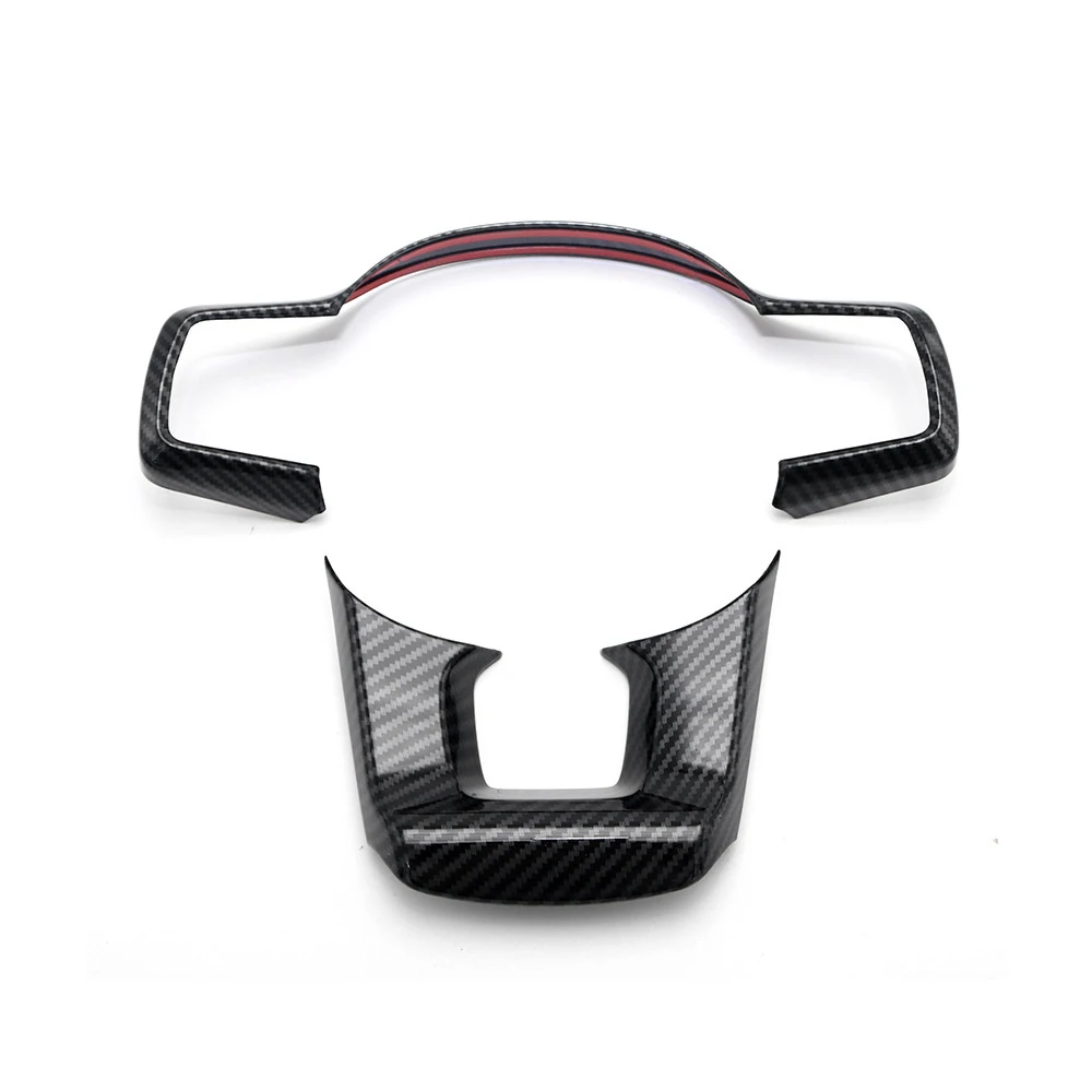 

Carbon Fiber ABS Steering Wheel Button Cover Wheel Panel Trim Sticker For Kia Carnival KA4 2020 2021 Interior Decorative Parts