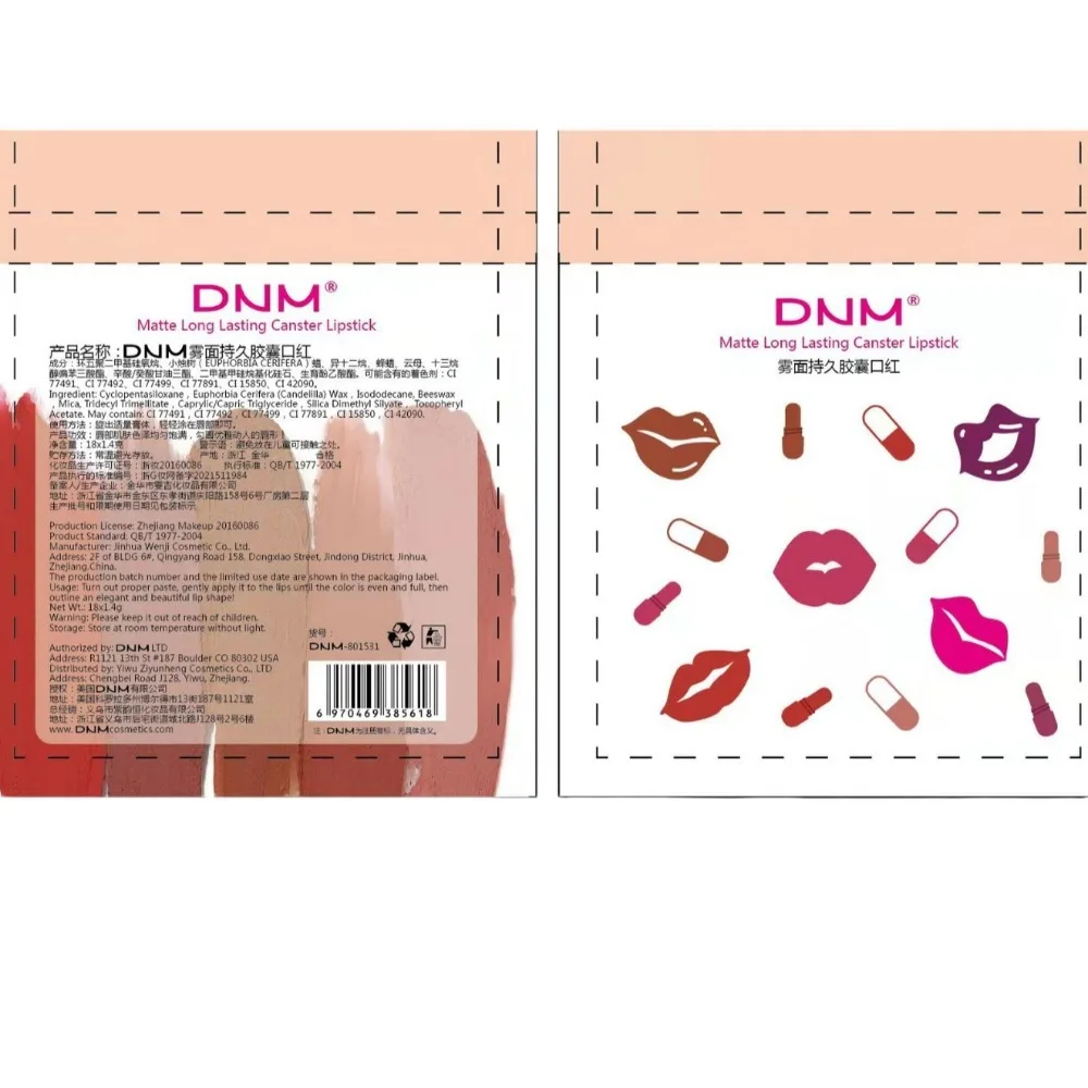 Mini 18Pcs/Set Liquid Lip Gloss Set Waterproof Non-stick Velvet Matte Lipstick Lip Gloss Cosmetic Makeup Care 24Hour Longlasting