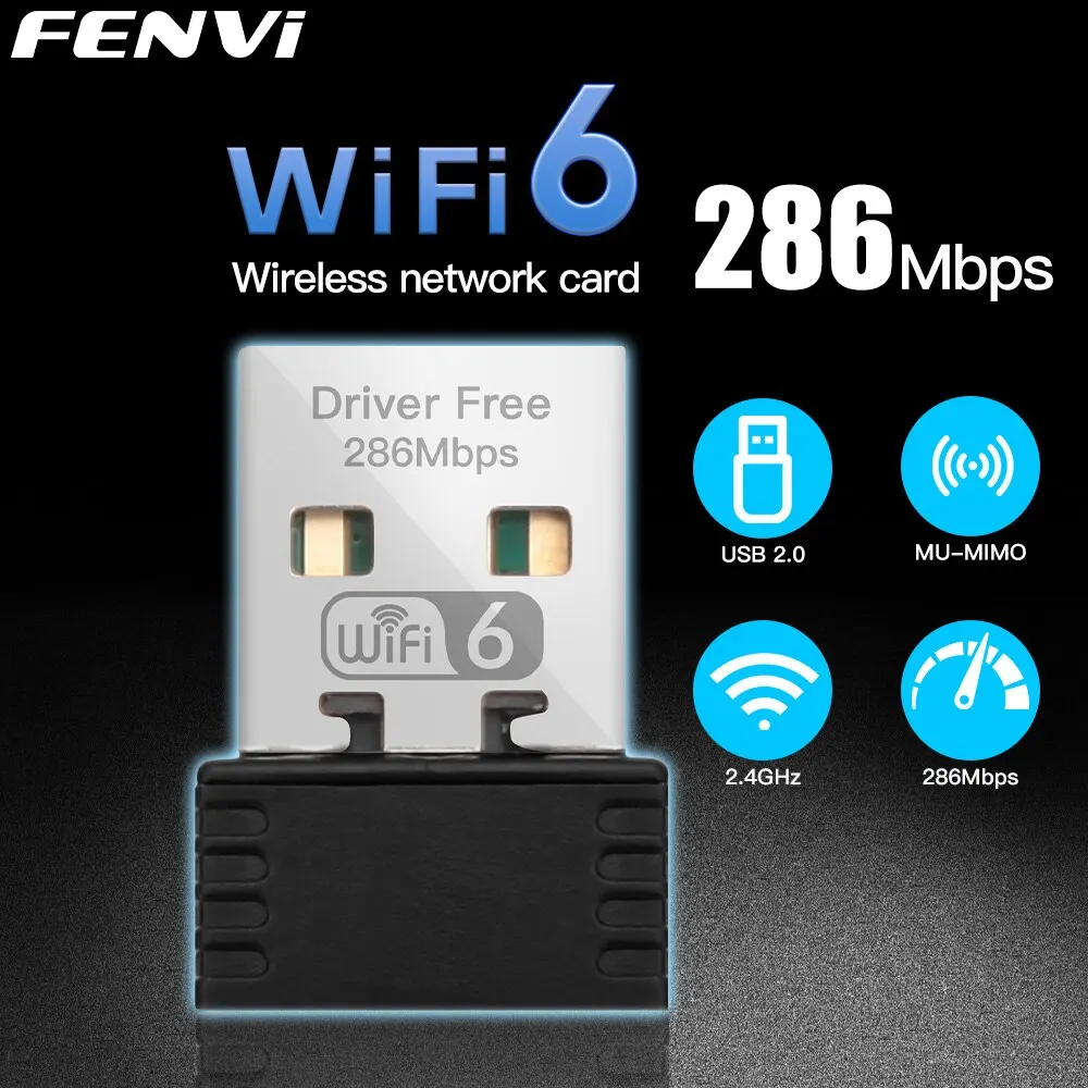 Adaptateur Wifi 6 USB 1800Mbps 5G/2.4Ghz, Dongle USB 3.0, carte réseau sans  fil 802.11ax, pour windows 10/11, pilote gratuit