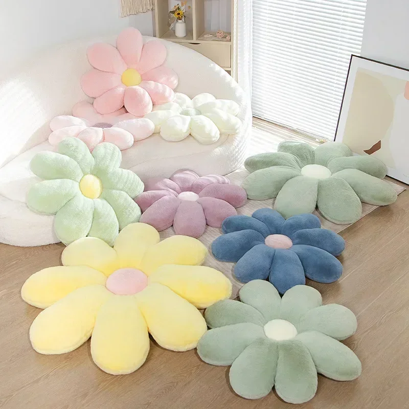 60/80CM 8-petal Chrysanthemum Pillow Bed Head Flower Petal Shaped Cushion Chair Sofa Cushion Cute Pillow Floor Cushion - Image 3