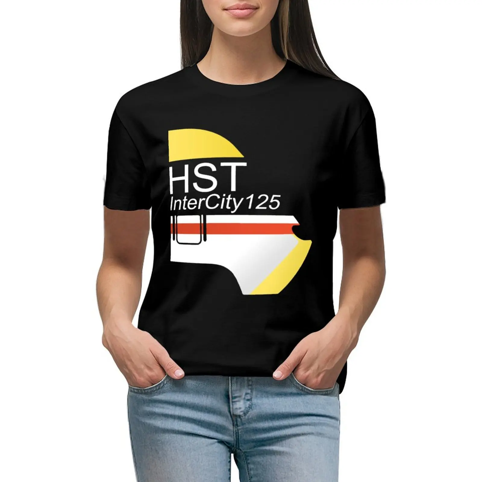 

HST InterCity 125 Class 43 Train T-shirt Blouse graphics black t-shirts for Women