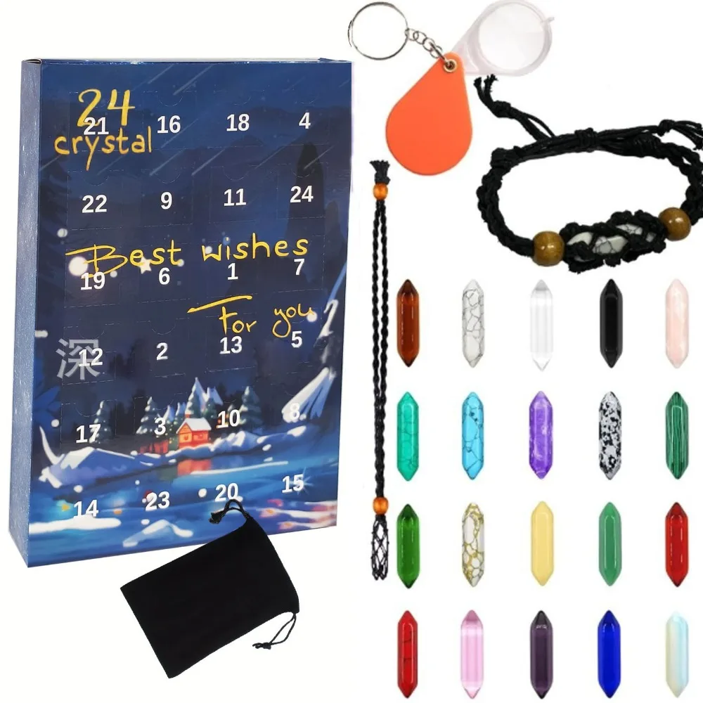 Stone Collector Crystals Advent Calendar Minerals Stone Christmas Advent Calendar Rocks Healing Crystal