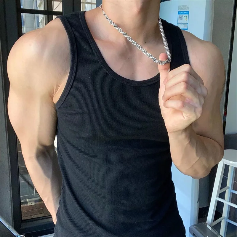 Men Underwear Cotton Vest Compression T Shirt Men Undershirt Short Sleeve Undershirt Sports Sleeveless Vest Tanktop Set Quick Dry T Shirt Cotton Sleeveless T Shirt Compression Shirt Vintage Stretch Slim Round Neck Tank Top Sleeveless T-Shirt Bottom Shirt Sports Sweat Absorbent Tough Fitness Men