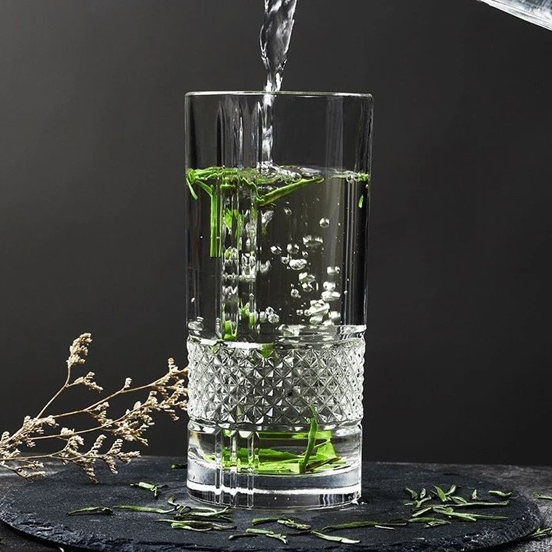 315ml/340ml Glasses Water Bottle Classic Colin Cup Diamond Patterned Coffee Cup Wine Cups Wedding Gifts Mugs Household Drinkware