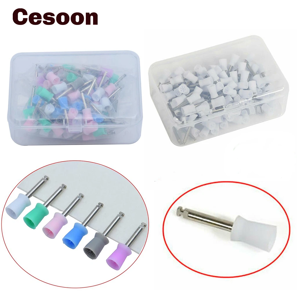 Dental Polishing Cup Latch Type Rubber Prophy Tooth Polish Cups