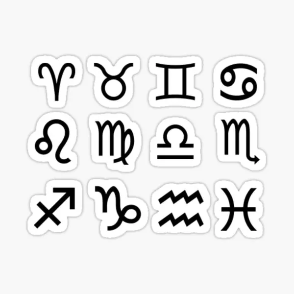 

Знаки зодиака, 5 шт., автомобильные наклейки для багажа, детский бампер, домашнее аниме, искусство автомобиля, украшения для ноутбука