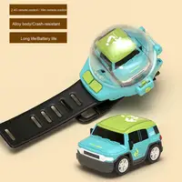 Watch Remote Control Car Portable Watch Remote Car 2.4ghz Rc Mini Racing Vehicle Wrist Toy with Led Light for Kids for Toddlers 2