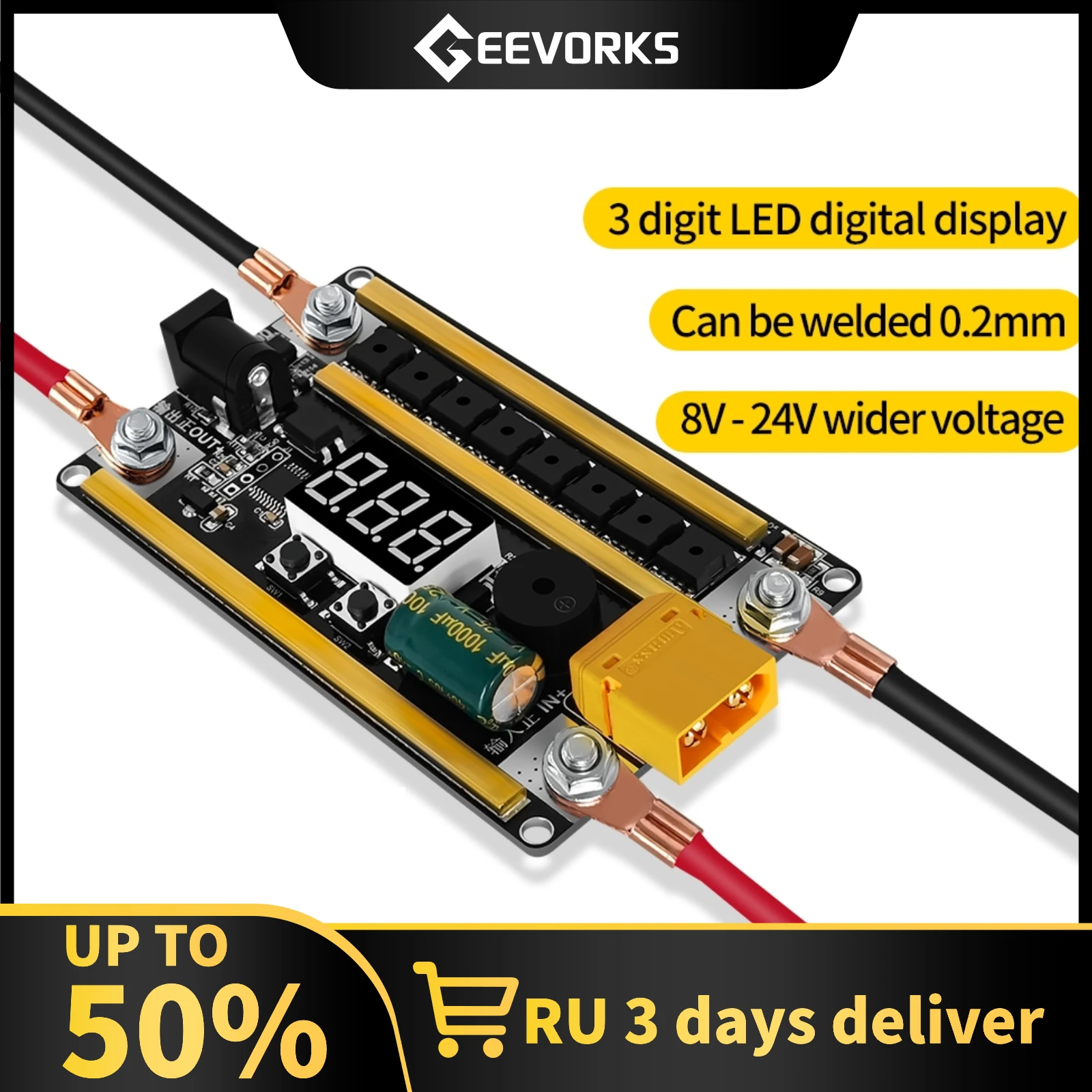 Spot Welder 12V 18650 Lithium Battery Energy Storage Spot Welding Machine PCB Circuit Board