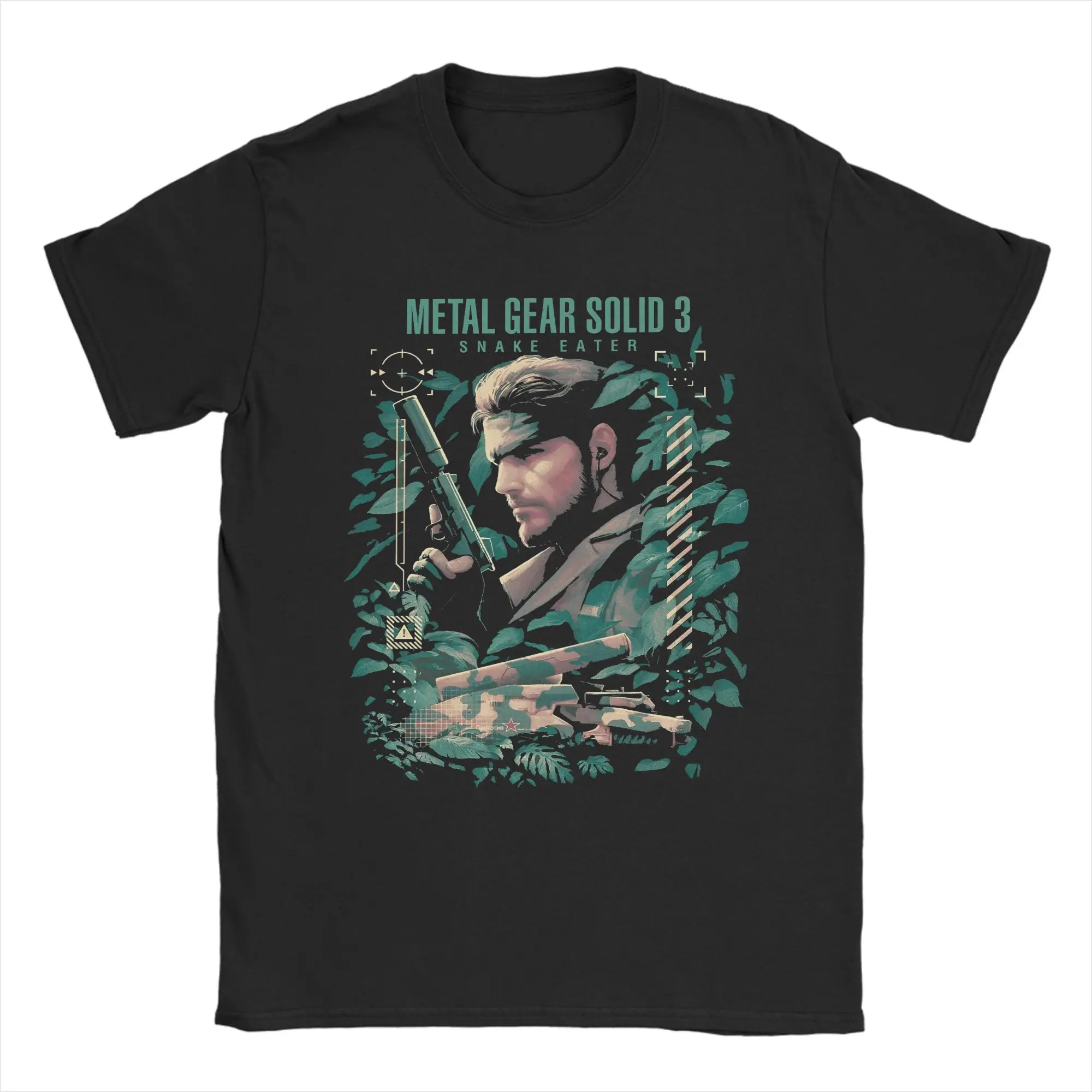 Men's 100% Cotton Funny Gaming Graphic T-Shirt - Crewneck, Short Sleeve