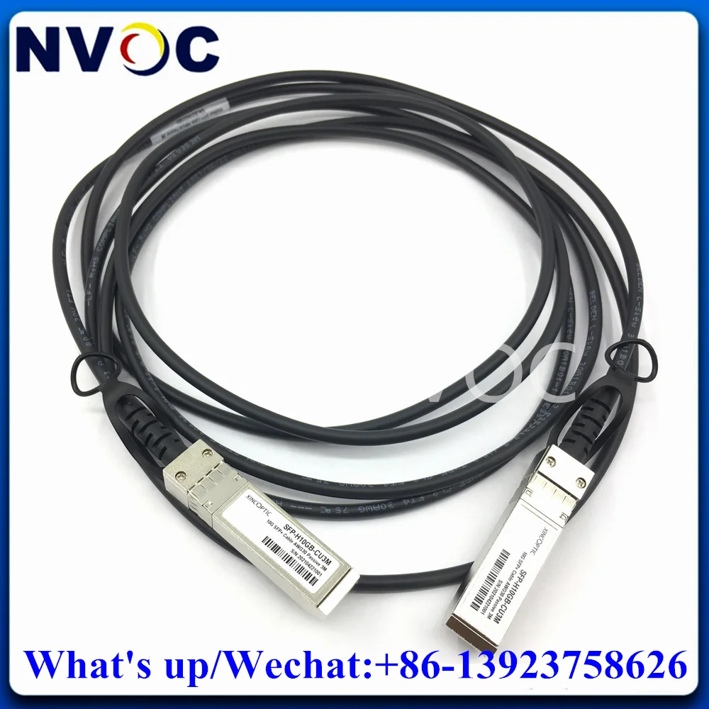 2 Pz 10Gb Sfp + Dac 1M Cavo 10Gbase-Cu Passivo Attacco Diretto Rame Twinax 3M,5M Supporto Interruttore Mikrotik/Cisco