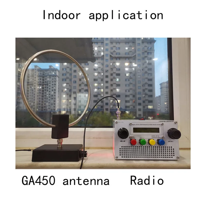 새로운 GA-450 루프 안테나 SDR 단중파 라디오 안테나 SW 2.30-30Mhz MW 522-1710Khz GA450 내구성