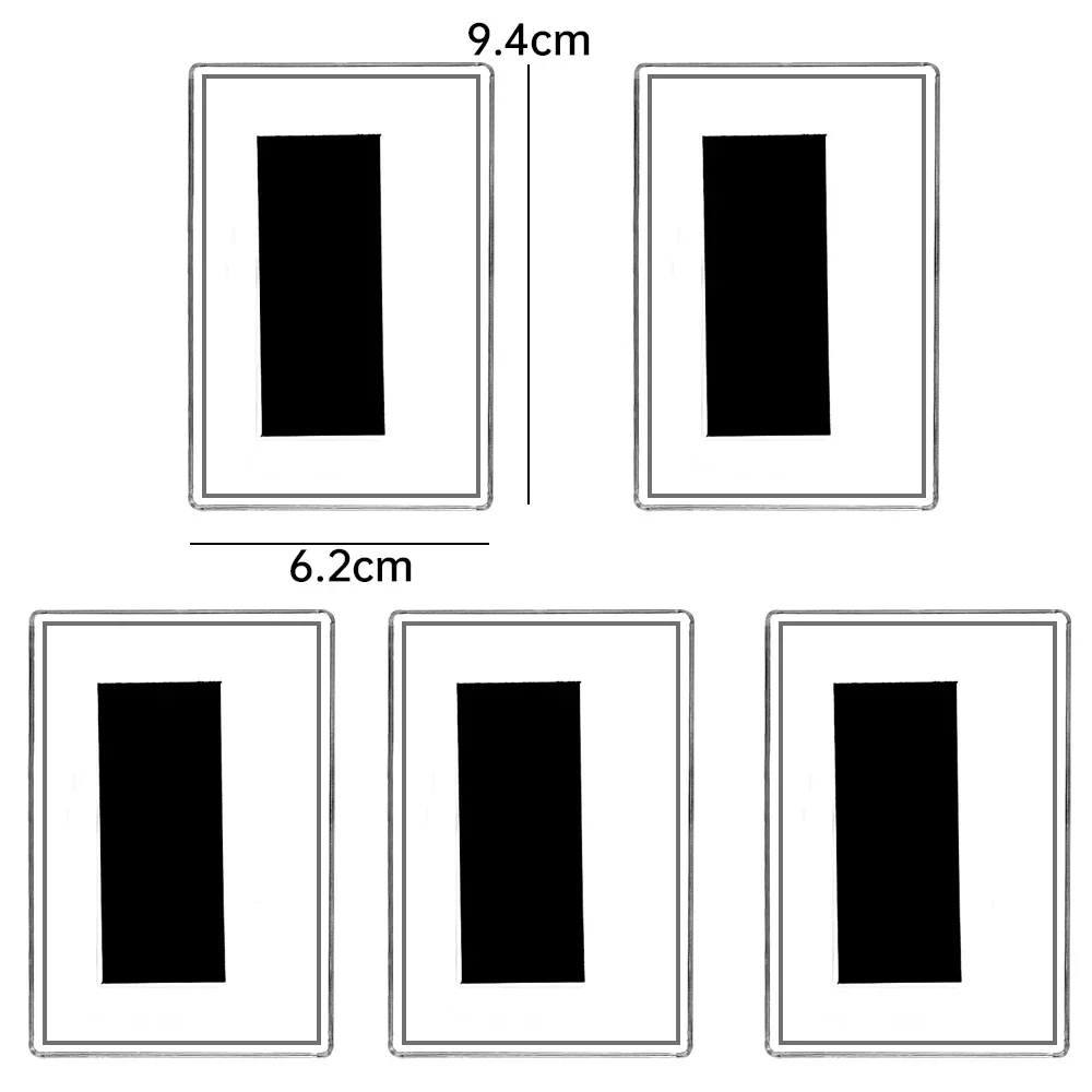 Magnetic Photo Holders Transparent Magnet Photoes Holders Acrylic Refrigerator Magnetic Display Holder Home Pictures Organizer DIY Decorative Products