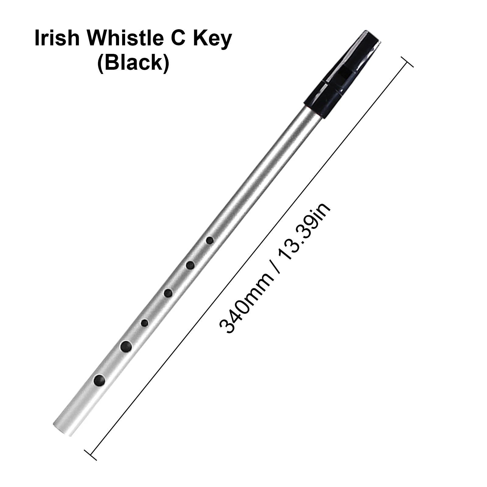 Irish Whistle C Key 6-hole Flute Penny Whistle Tin Wind Musical Instruments for Student Beginners