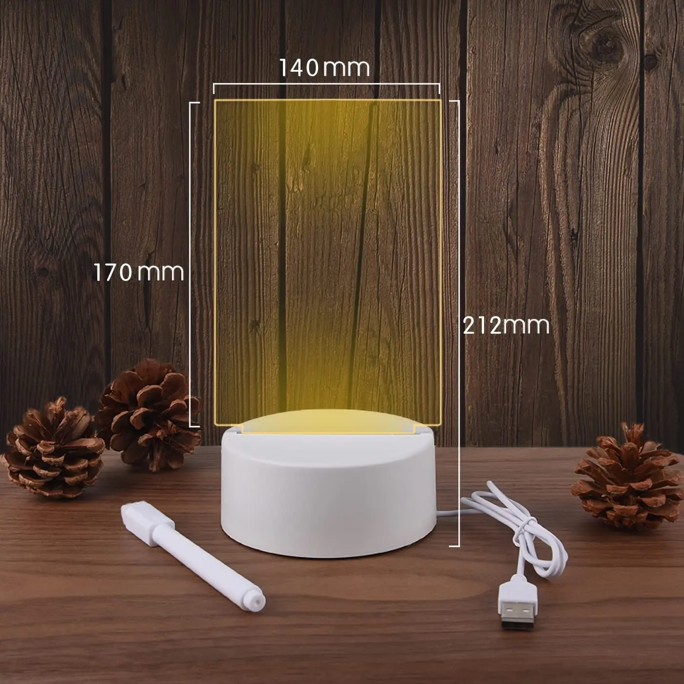 Creative LED Night Light Message Board