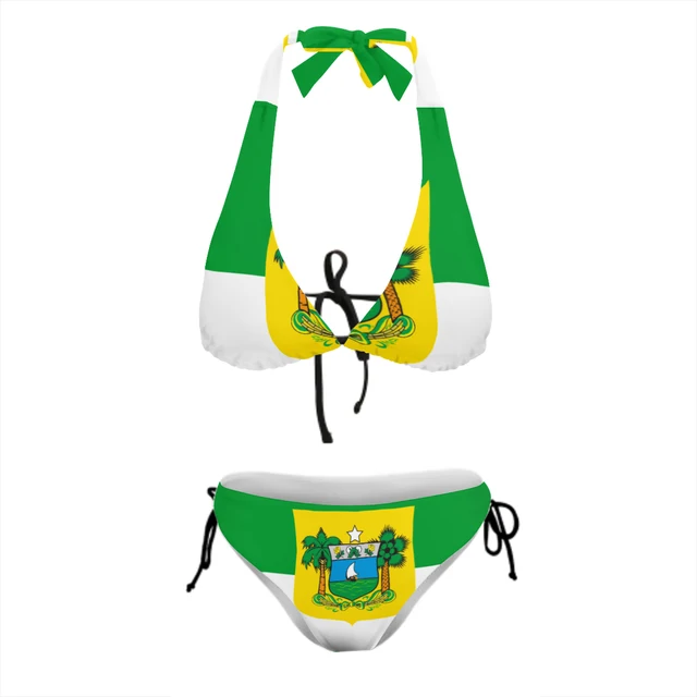 Brazilian Flag String Bikini Junior Brazil Size Large, 55 OFF