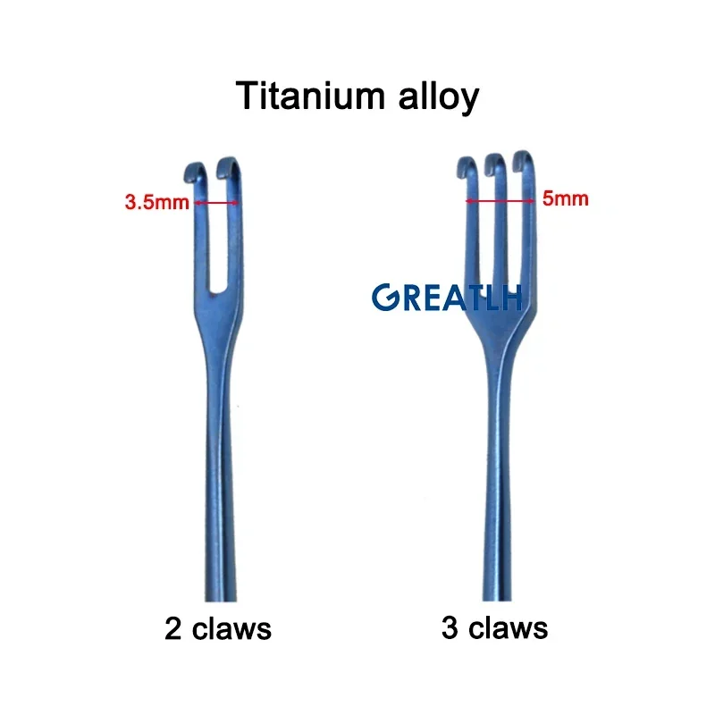 GREATLH Ophthalmic Tool Eyelid Bag Retractor Ophthalmology Pulling Hooks Skin Retractor Plastic Surgery Tool ophthalmic surgical instruments
