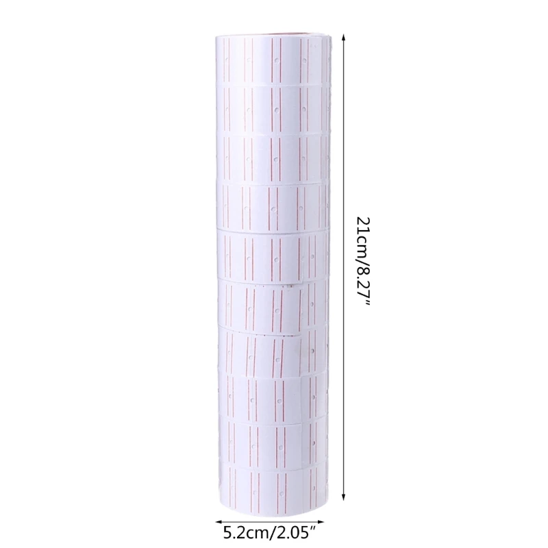 10 Rolls Price Tag Label Sticker Rolls for Pricing Label for Gun MX5500 Shop Price Gun Labeler Sticker
