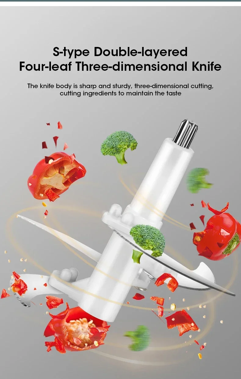 Description Picture 6 of item5L Electric Meat Grinders 304 Stainless Steel Food Crusher Multifunctional Vegetable Slicer Chopper Mincer Baby Food Processor