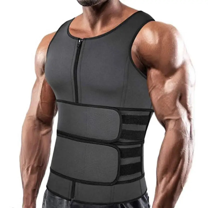 

Compression Vest For Men Body Shaper Slimming Mens Shapewear Tank Top With Double Waistband Sports Vest Compression Shirt