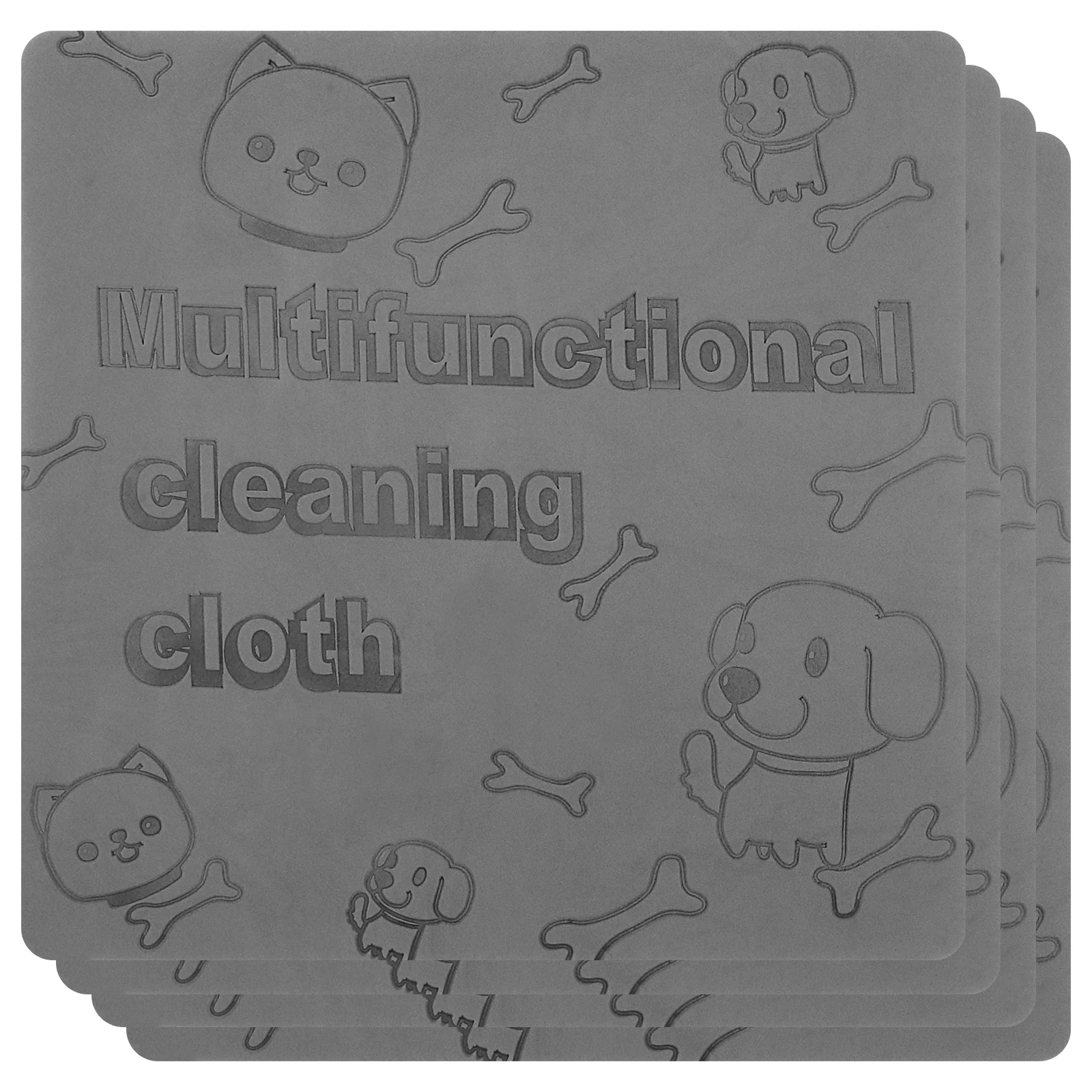 4PcsDampCleanDusterTowelReusableStreaklessCleaningClothsSoft