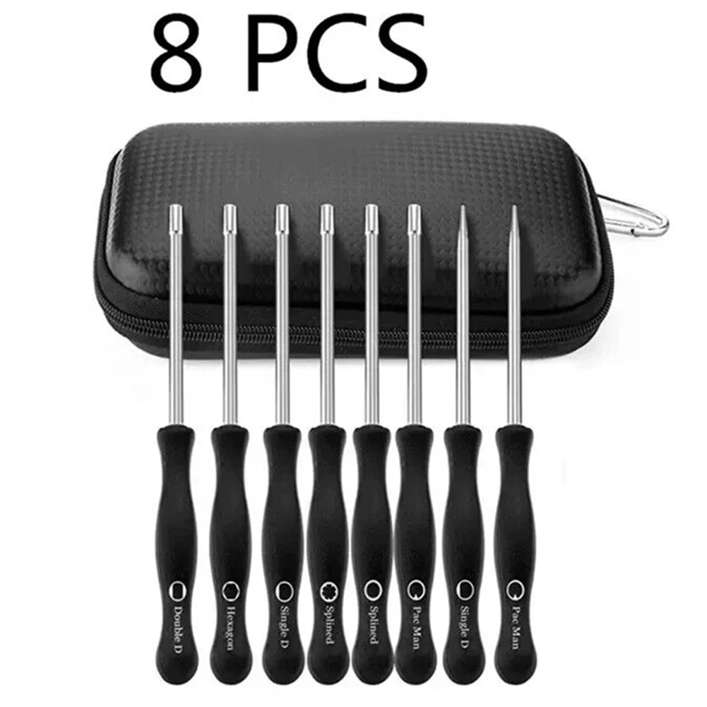 

8PCS Carburetor Adjustment Tool Hexagon Hex Screwdriver Kit For Common 2 Cycle Carburator Small Engine Black Stainless Car Part