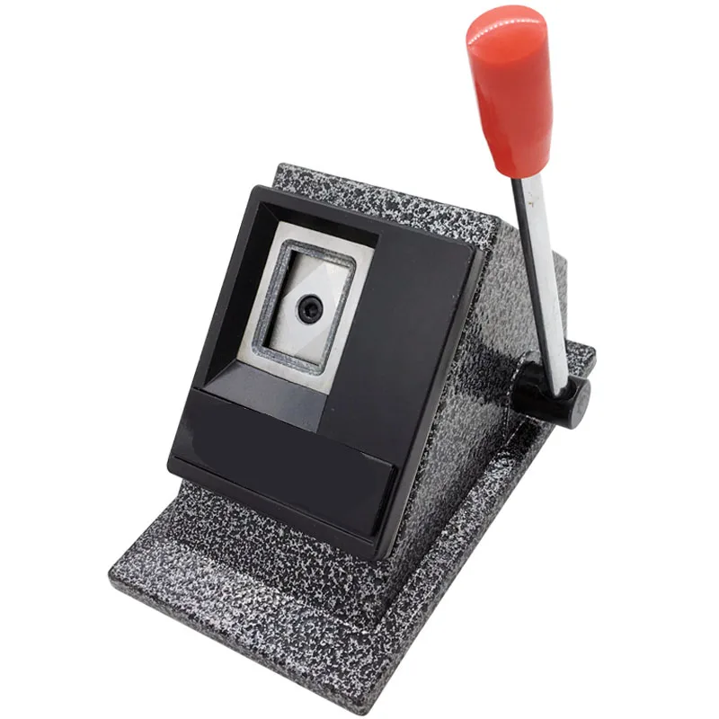 thumbnail image 2 of Handheld Passport Photo Cutter - 2x2 Inch Metal Die Punch For ID Photos, Cuts Perfect Squares For Office Or Home Use 2 of 13